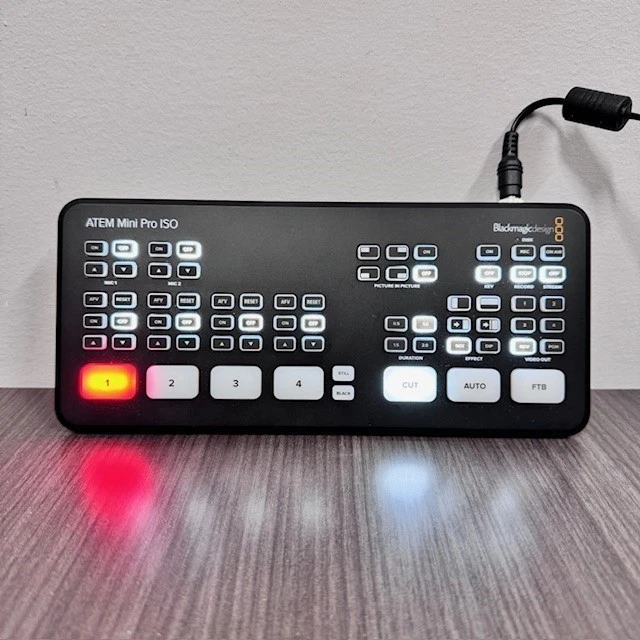 Blackmagic Design ATEM Mini Pro ISO 4 HDMI Live Stream Switc